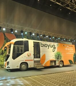 Bioyug on Wheels van showcasing PLA